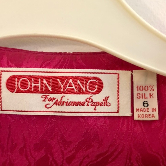 John Yang for Adrienne Papelle pure Silk 2 piece suit - Picture 3 of 10